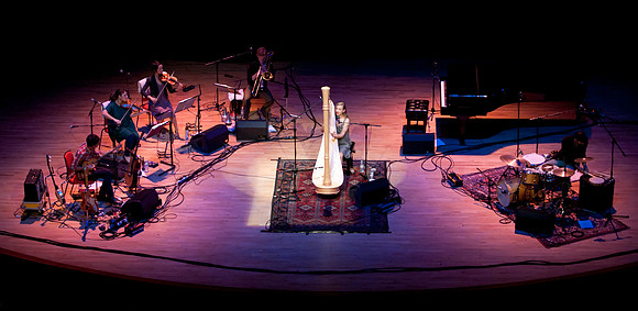 Joanna Newsom at the Symphony Hall. Birmingham. England (Nikon D300S +  Nikon 70-200mm VR f/2.8)